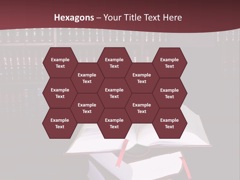Legal Books On Table - South African Law Reports - Intern Doing Research PowerPoint Template