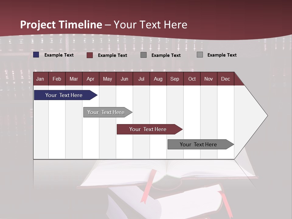 Legal Books On Table - South African Law Reports - Intern Doing Research PowerPoint Template