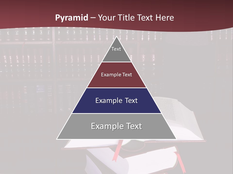 Legal Books On Table - South African Law Reports - Intern Doing Research PowerPoint Template