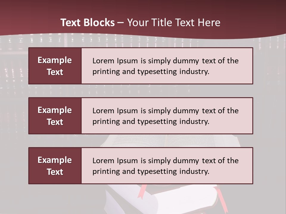 Legal Books On Table - South African Law Reports - Intern Doing Research PowerPoint Template