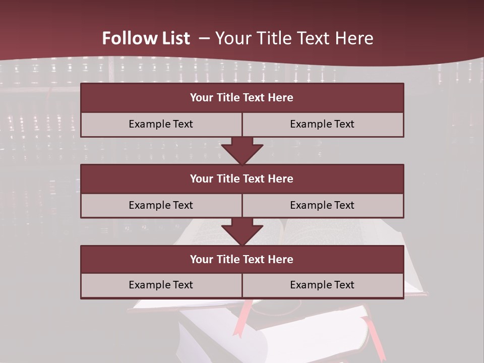 Legal Books On Table - South African Law Reports - Intern Doing Research PowerPoint Template