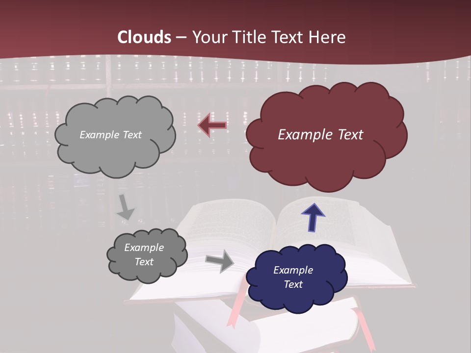 Legal Books On Table - South African Law Reports - Intern Doing Research PowerPoint Template