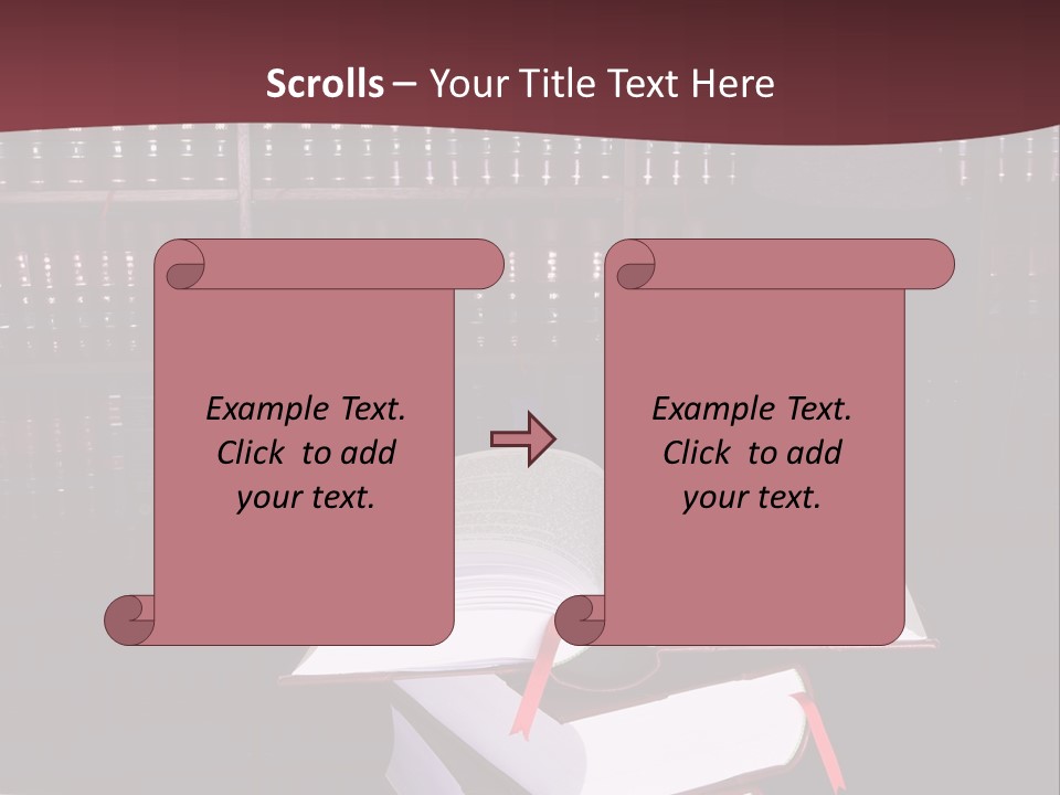 Legal Books On Table - South African Law Reports - Intern Doing Research PowerPoint Template