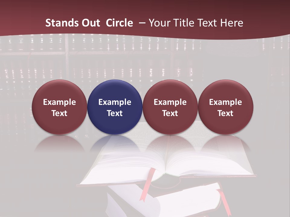 Legal Books On Table - South African Law Reports - Intern Doing Research PowerPoint Template