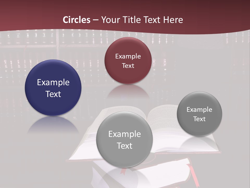Legal Books On Table - South African Law Reports - Intern Doing Research PowerPoint Template