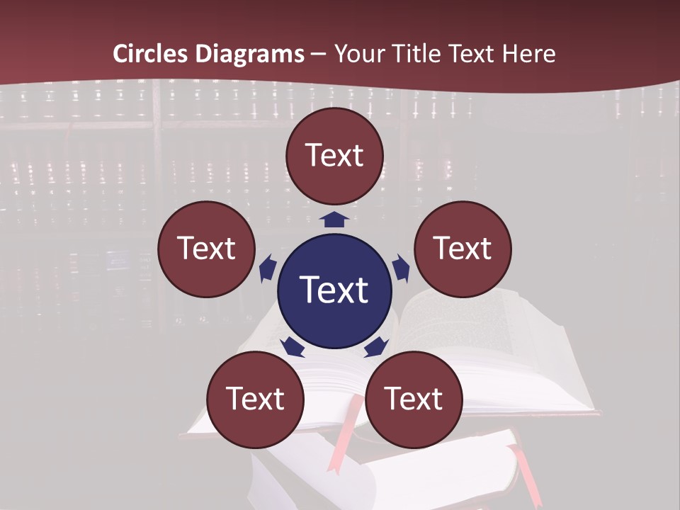 Legal Books On Table - South African Law Reports - Intern Doing Research PowerPoint Template