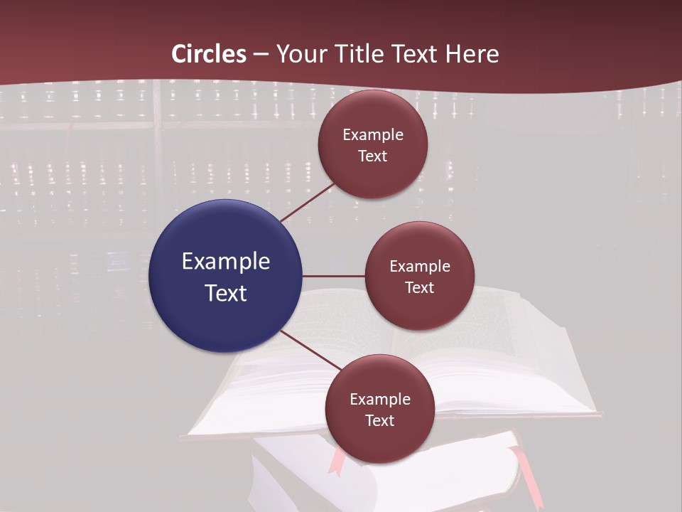 Legal Books On Table - South African Law Reports - Intern Doing Research PowerPoint Template