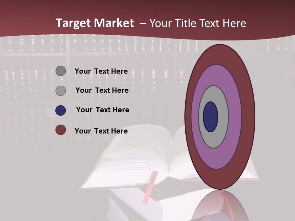 Legal Books On Table - South African Law Reports - Intern Doing Research PowerPoint Template