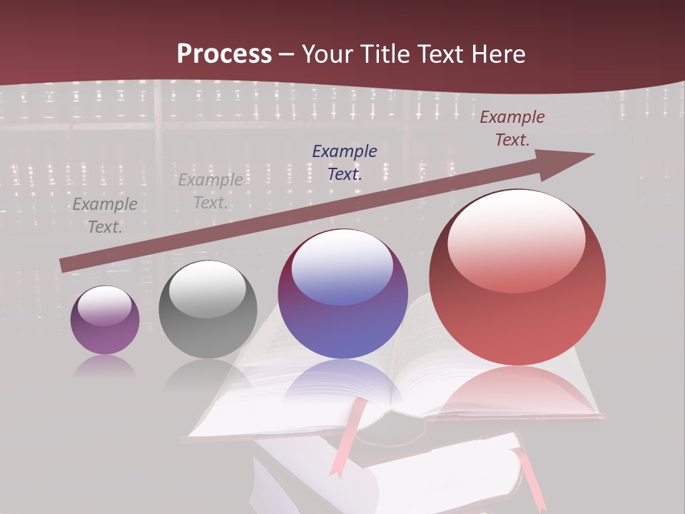 Legal Books On Table - South African Law Reports - Intern Doing Research PowerPoint Template
