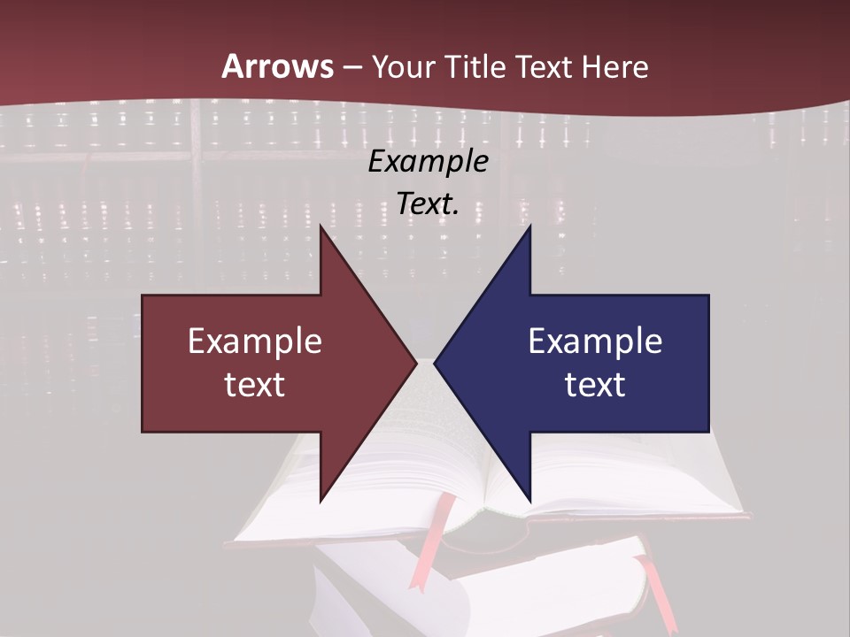 Legal Books On Table - South African Law Reports - Intern Doing Research PowerPoint Template