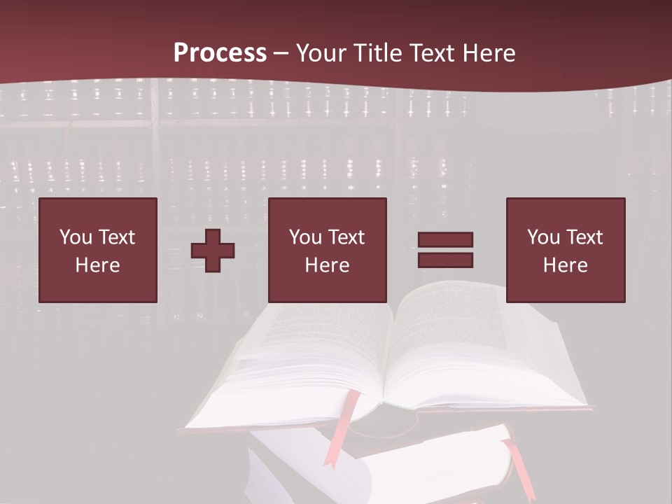 Legal Books On Table - South African Law Reports - Intern Doing Research PowerPoint Template