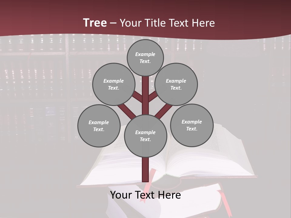 Legal Books On Table - South African Law Reports - Intern Doing Research PowerPoint Template