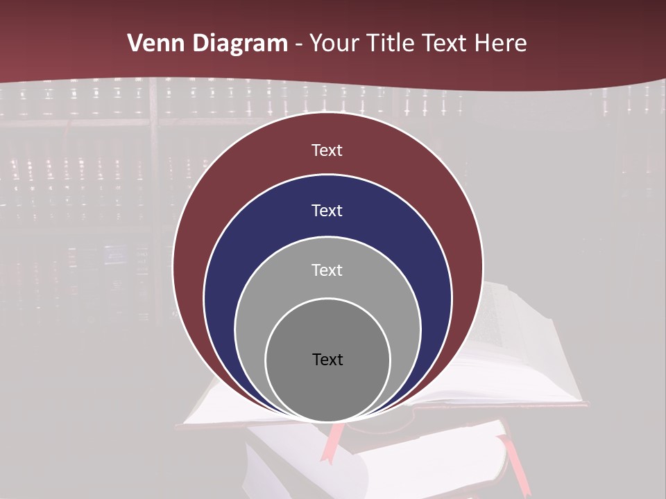 Legal Books On Table - South African Law Reports - Intern Doing Research PowerPoint Template