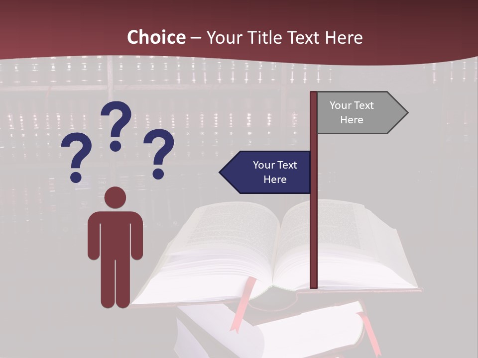 Legal Books On Table - South African Law Reports - Intern Doing Research PowerPoint Template