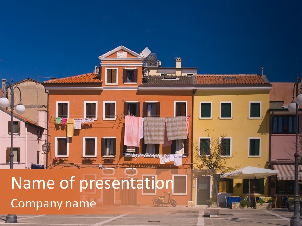 Houses In Italy PowerPoint Template