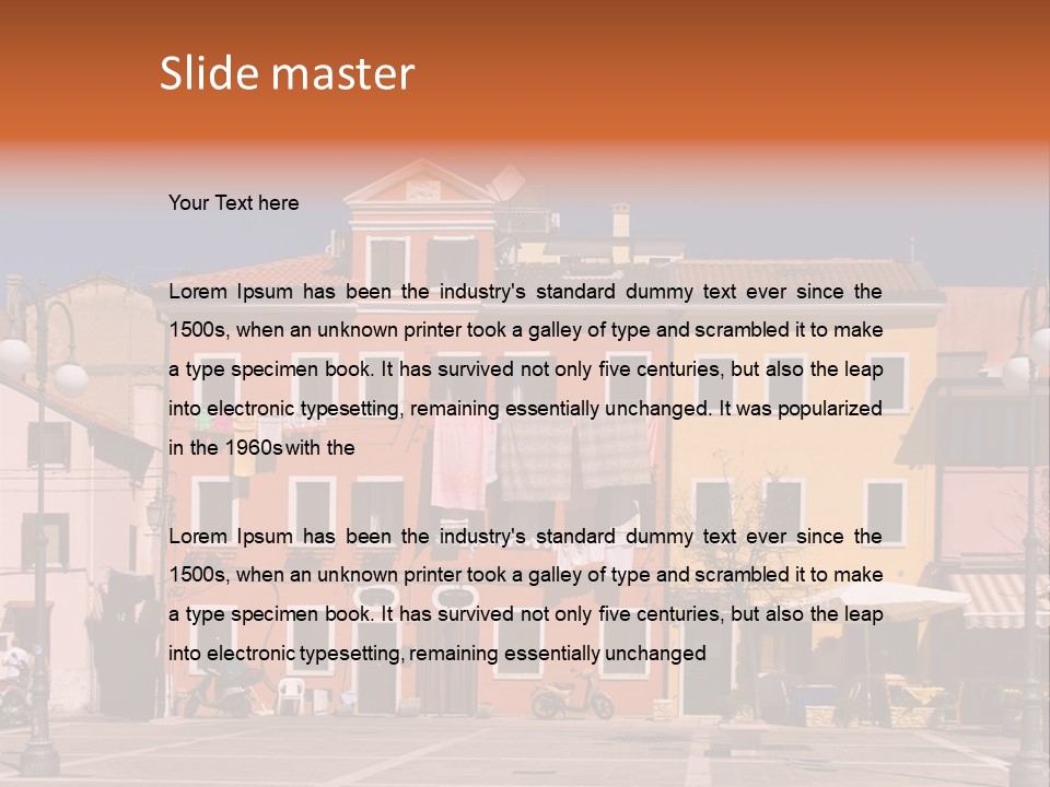 Houses In Italy PowerPoint Template