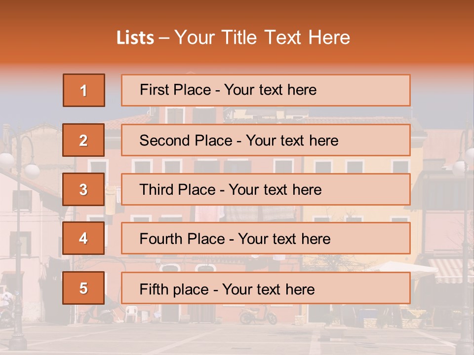 Houses In Italy PowerPoint Template