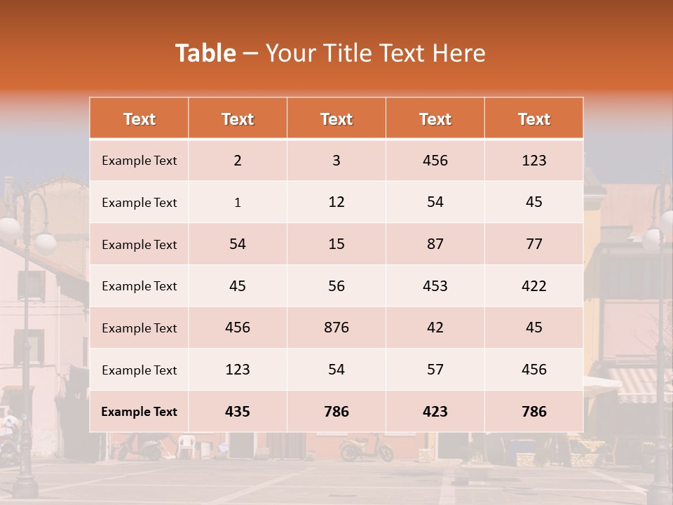 Houses In Italy PowerPoint Template