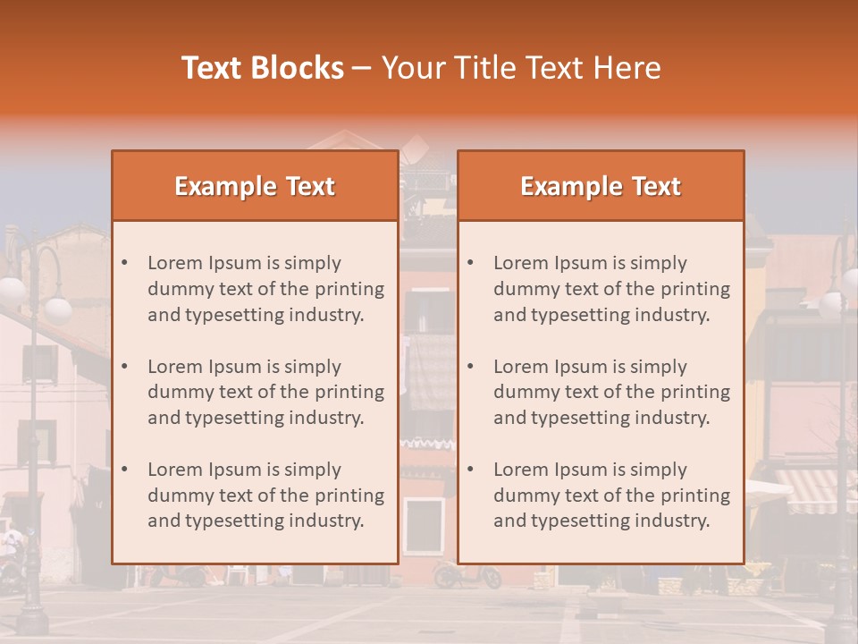 Houses In Italy PowerPoint Template