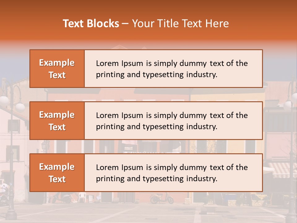 Houses In Italy PowerPoint Template