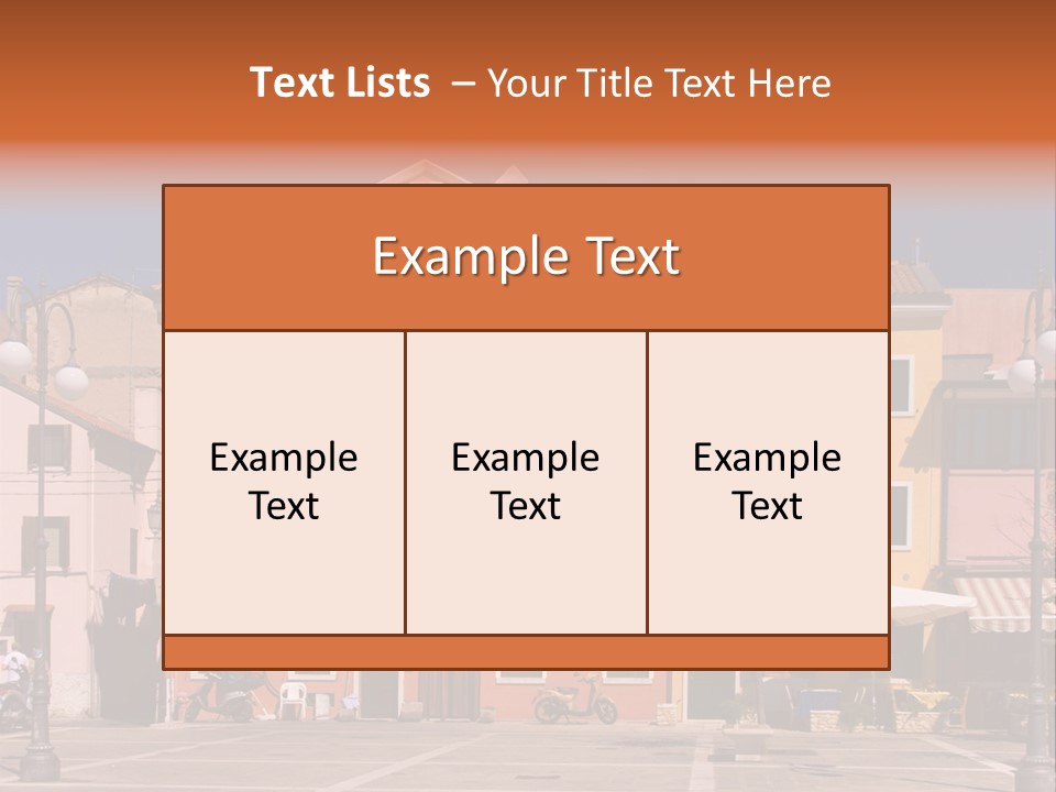 Houses In Italy PowerPoint Template