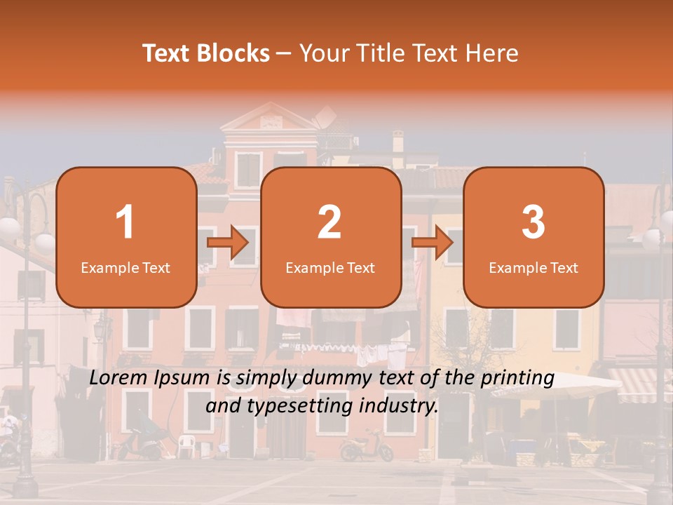 Houses In Italy PowerPoint Template