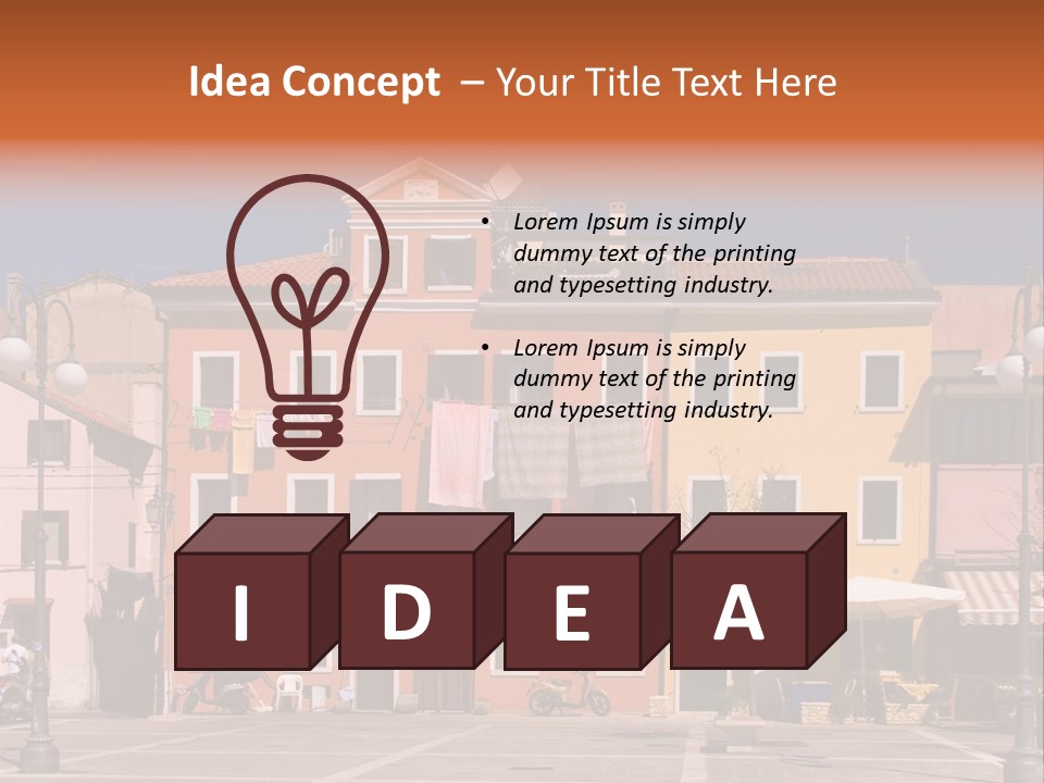 Houses In Italy PowerPoint Template