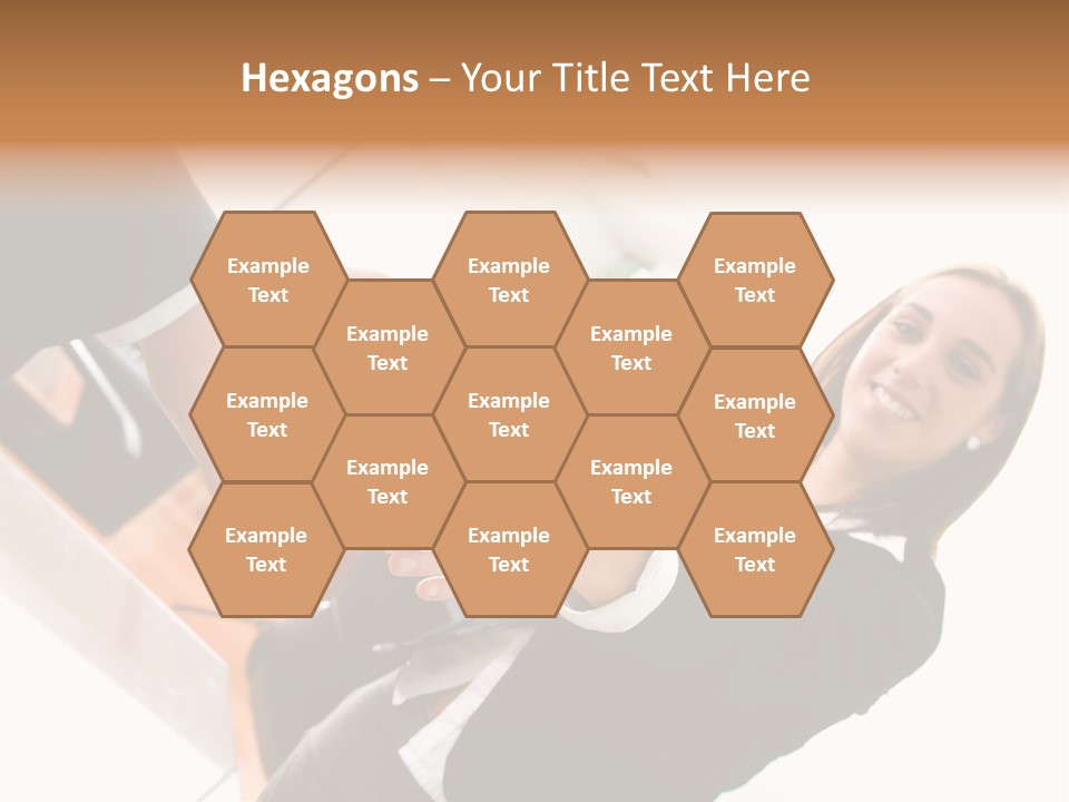 Business Deal In An Office - Focus Is On The Hands PowerPoint Template