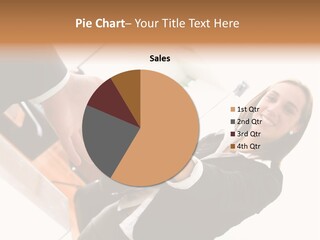 Business Deal In An Office - Focus Is On The Hands PowerPoint Template