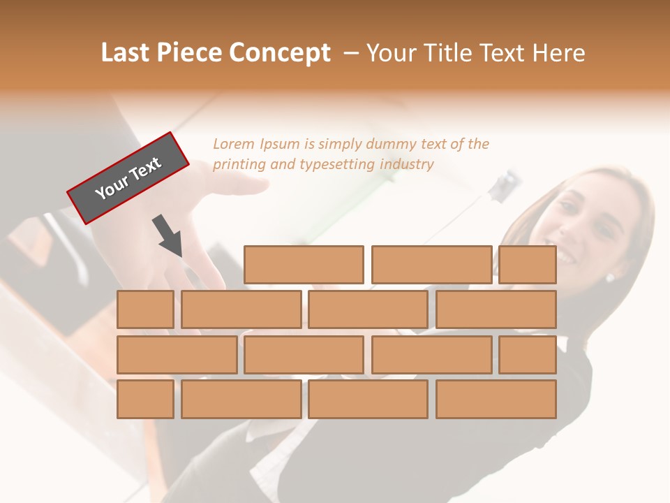 Business Deal In An Office - Focus Is On The Hands PowerPoint Template