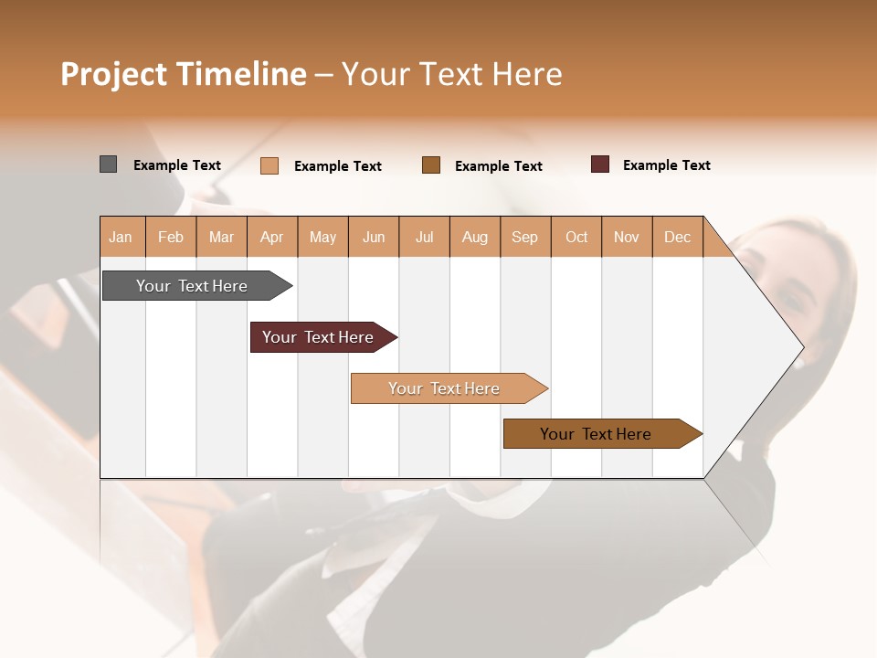 Business Deal In An Office - Focus Is On The Hands PowerPoint Template