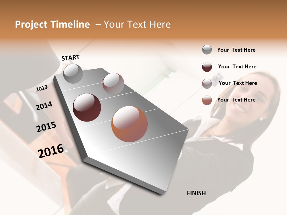 Business Deal In An Office - Focus Is On The Hands PowerPoint Template