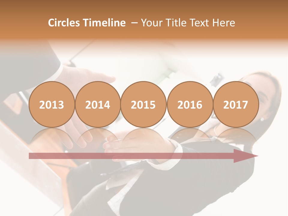 Business Deal In An Office - Focus Is On The Hands PowerPoint Template