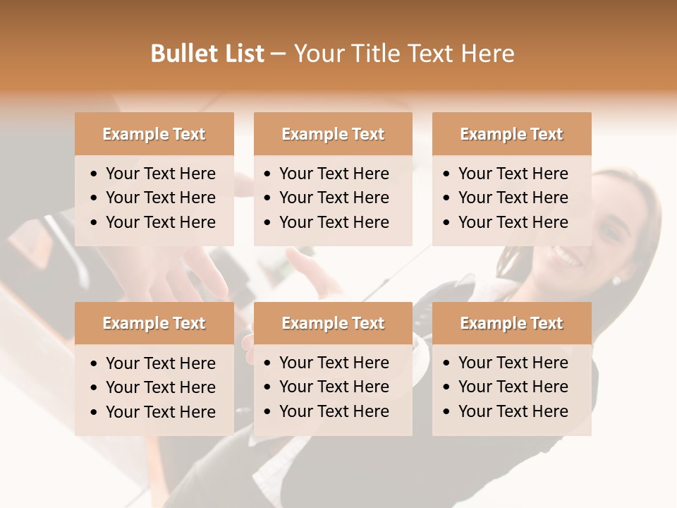 Business Deal In An Office - Focus Is On The Hands PowerPoint Template