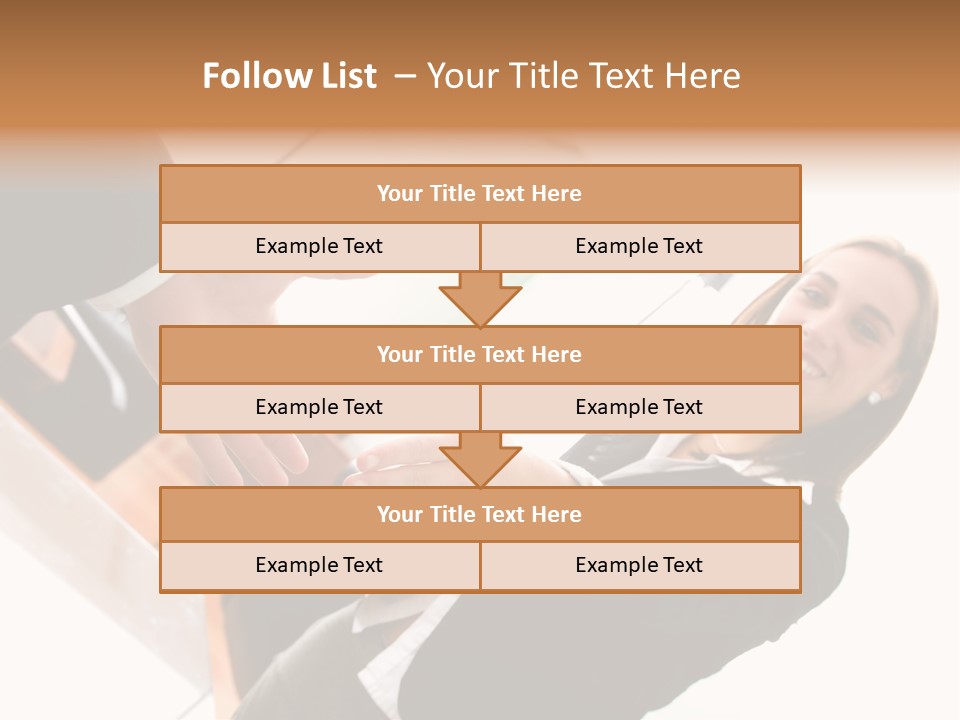 Business Deal In An Office - Focus Is On The Hands PowerPoint Template