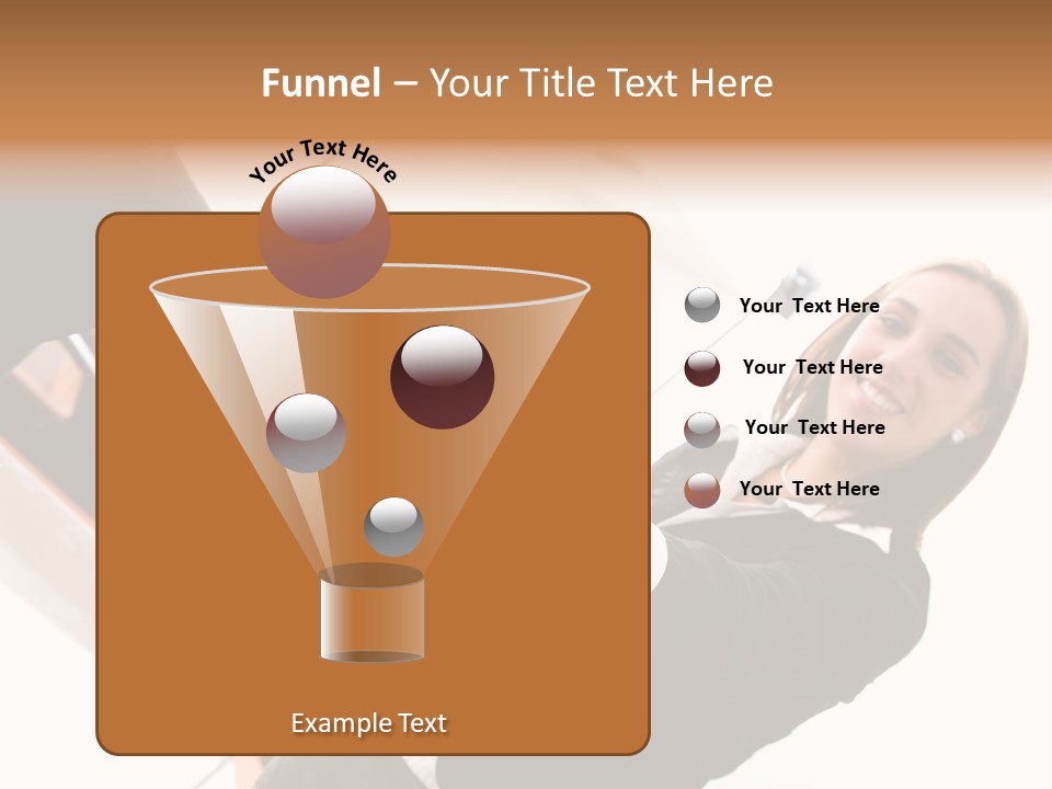 Business Deal In An Office - Focus Is On The Hands PowerPoint Template