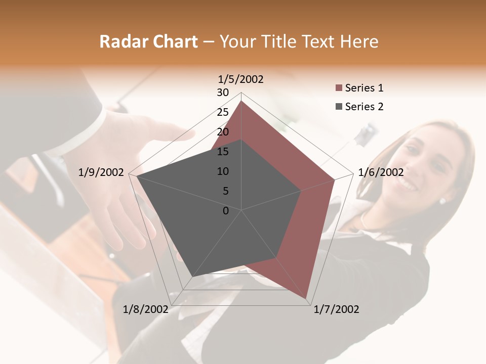 Business Deal In An Office - Focus Is On The Hands PowerPoint Template