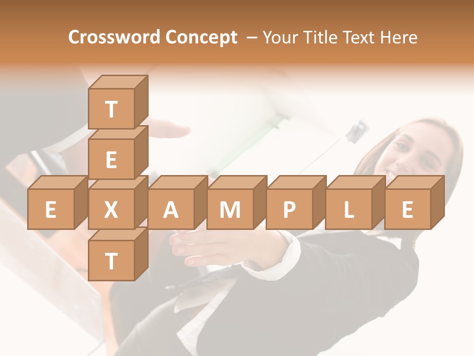 Business Deal In An Office - Focus Is On The Hands PowerPoint Template