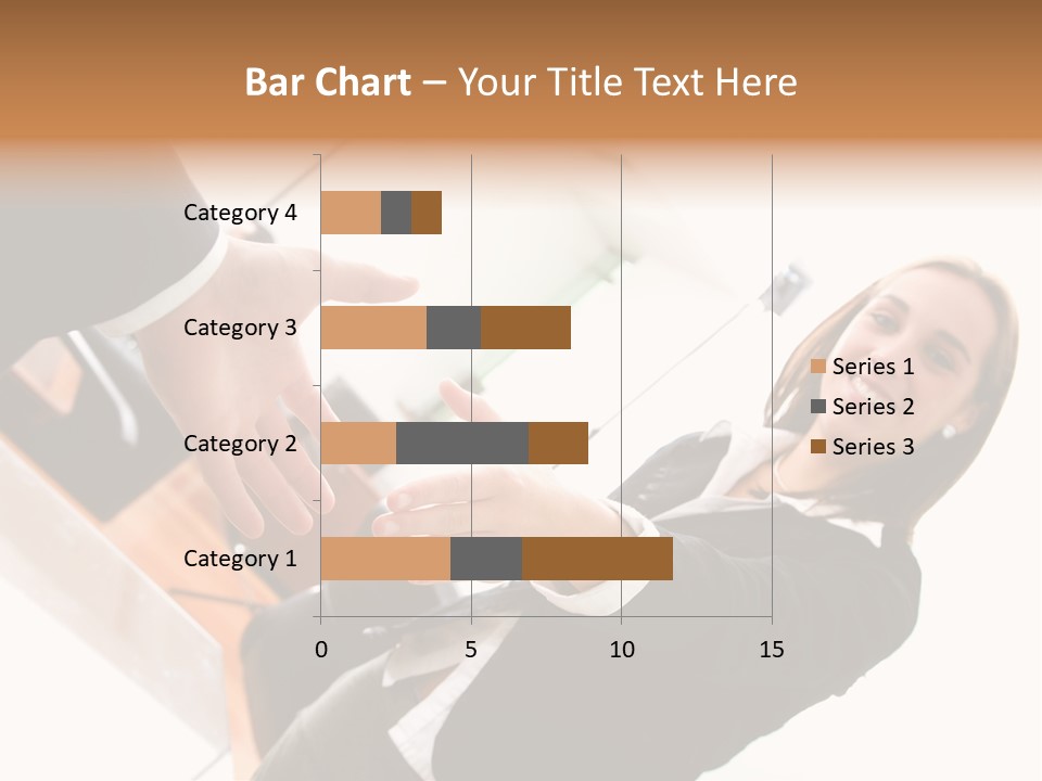 Business Deal In An Office - Focus Is On The Hands PowerPoint Template