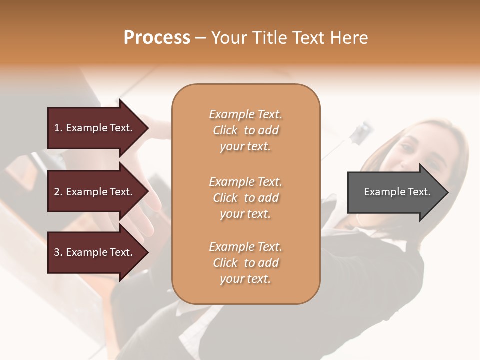 Business Deal In An Office - Focus Is On The Hands PowerPoint Template