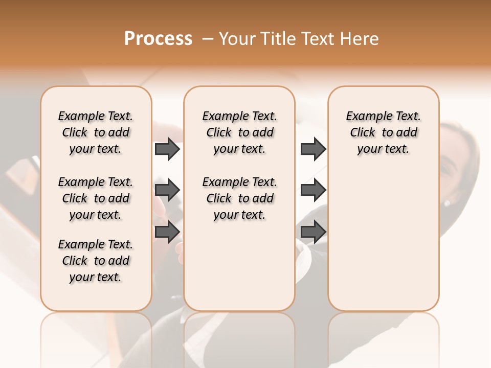 Business Deal In An Office - Focus Is On The Hands PowerPoint Template
