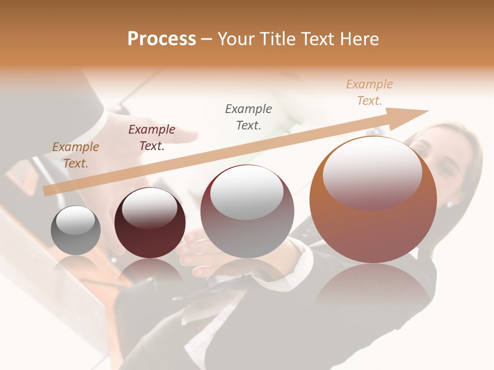 Business Deal In An Office - Focus Is On The Hands PowerPoint Template