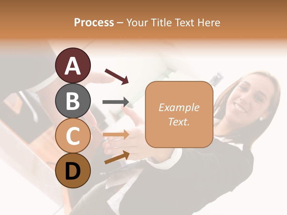 Business Deal In An Office - Focus Is On The Hands PowerPoint Template