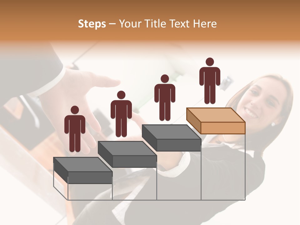 Business Deal In An Office - Focus Is On The Hands PowerPoint Template