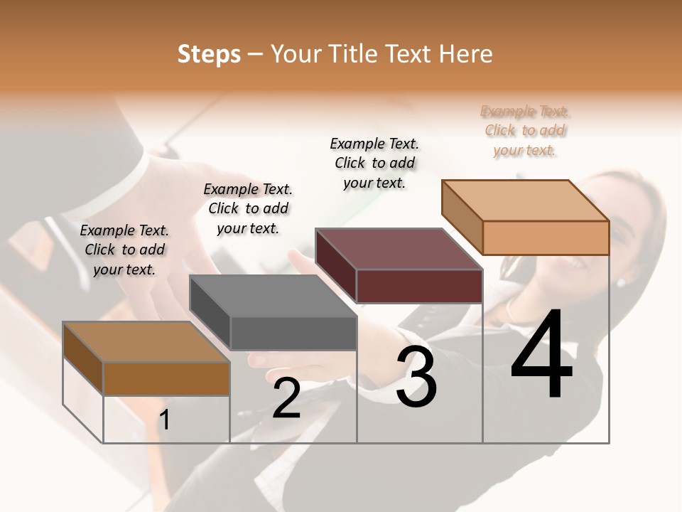 Business Deal In An Office - Focus Is On The Hands PowerPoint Template