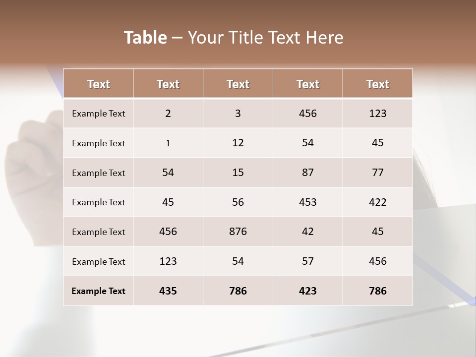 Business Woman Drawing A Graph On A Glass Window In An Office - Focus Is On Graph PowerPoint Template