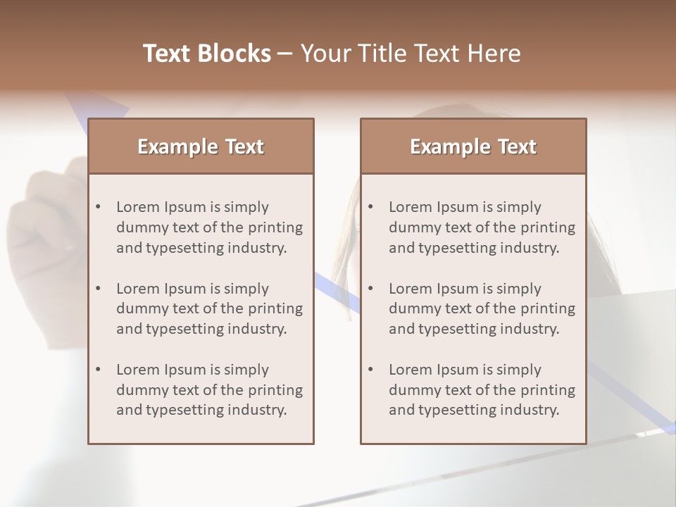 Business Woman Drawing A Graph On A Glass Window In An Office - Focus Is On Graph PowerPoint Template