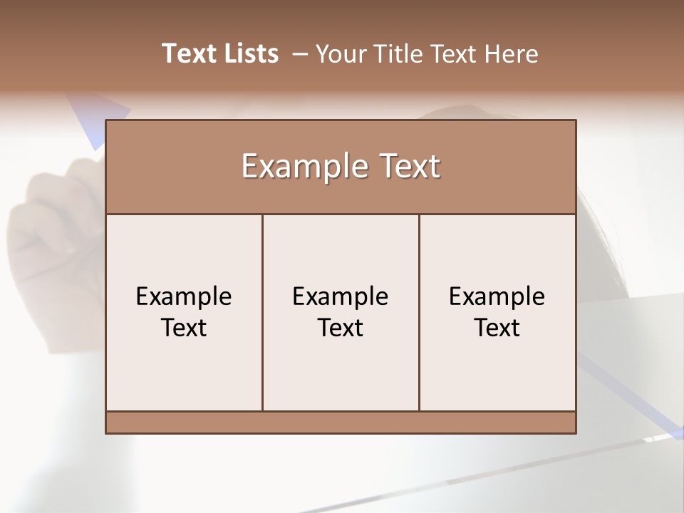 Business Woman Drawing A Graph On A Glass Window In An Office - Focus Is On Graph PowerPoint Template