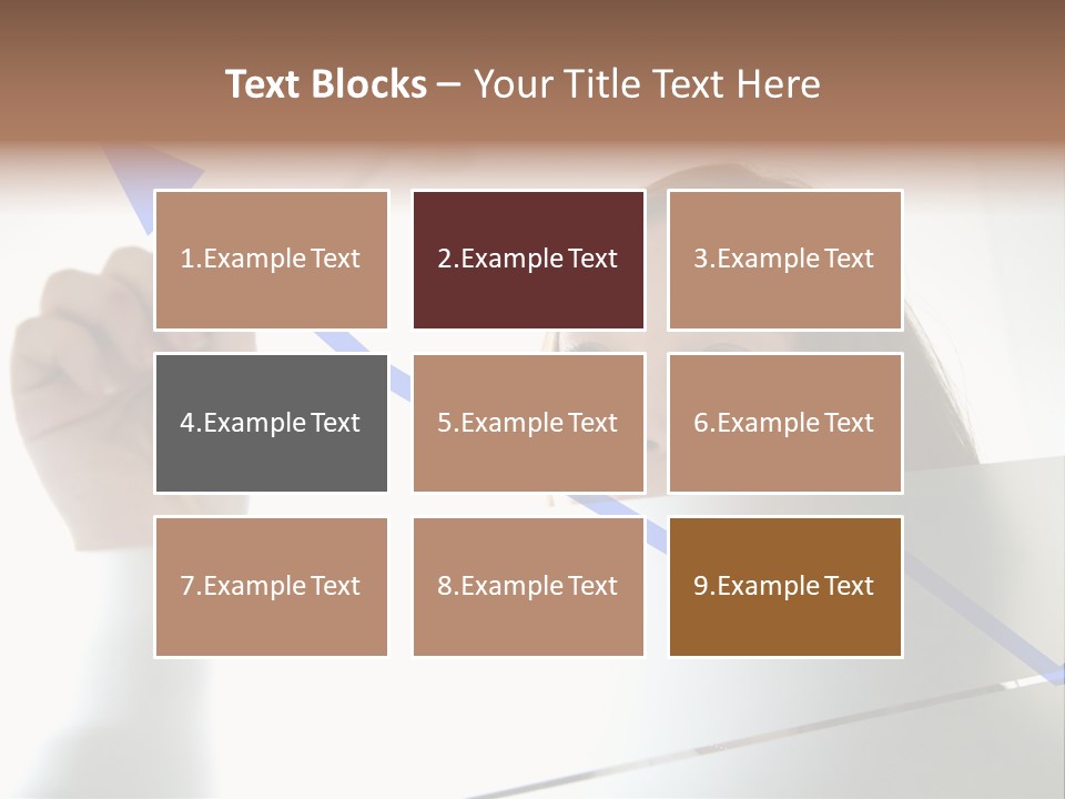 Business Woman Drawing A Graph On A Glass Window In An Office - Focus Is On Graph PowerPoint Template