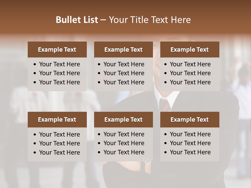 Good Looking Asian Business Man Standing With Arms Folded. PowerPoint Template